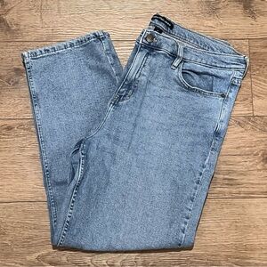 Calvin Klein High Rise Wide Leg Jeans - Size 16